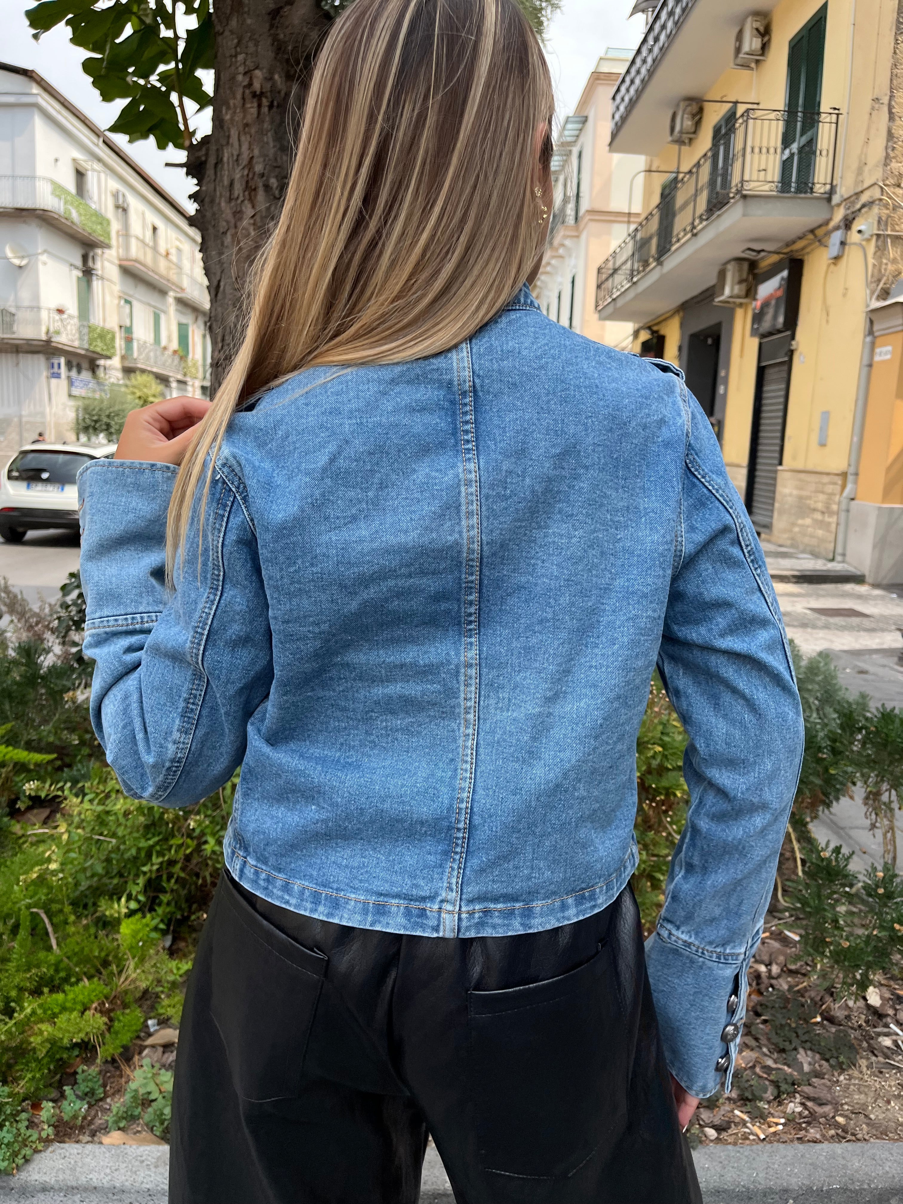 Giubbotto jeans coreano ￼
