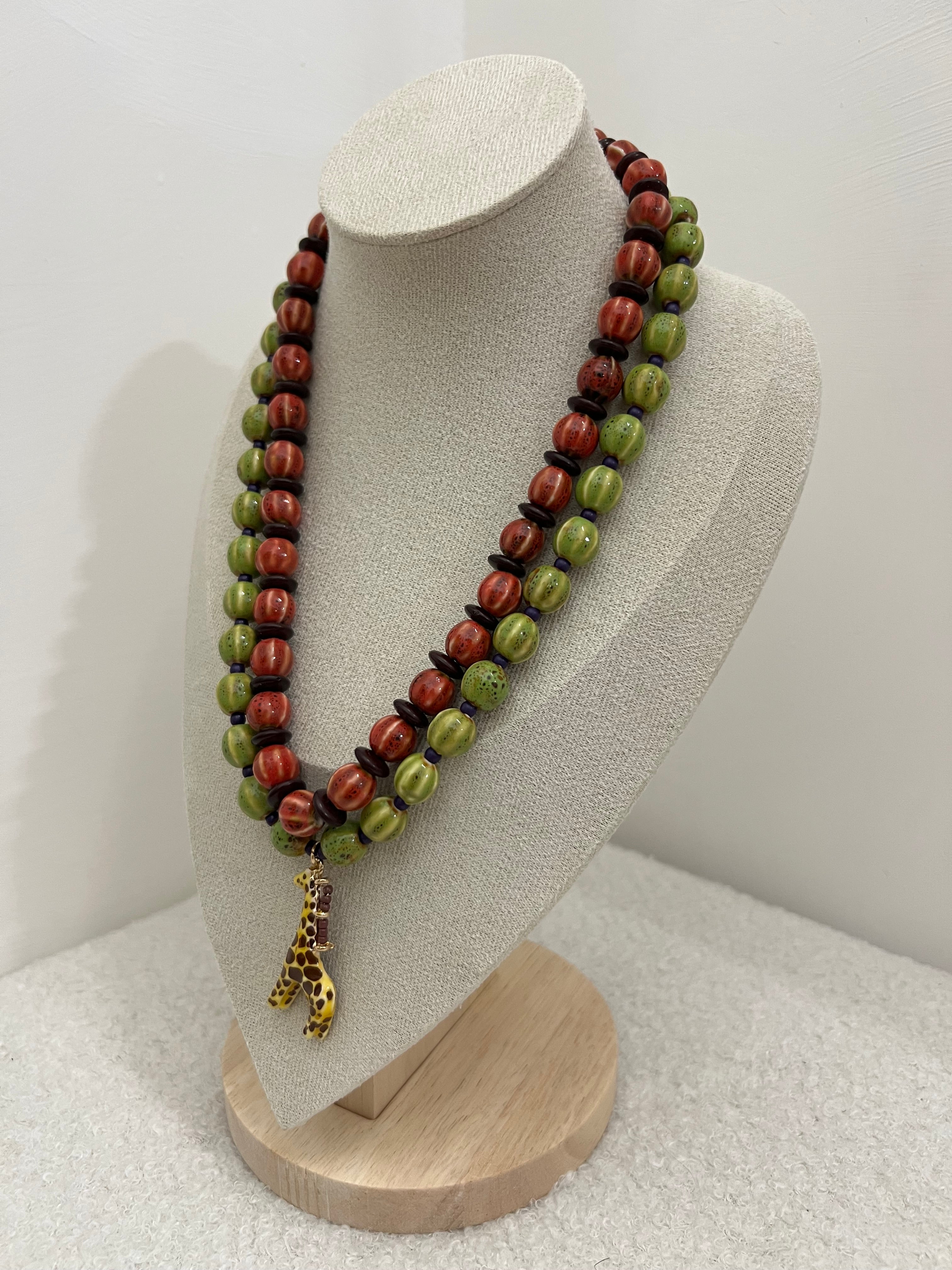 Set collana bohoo giraffa