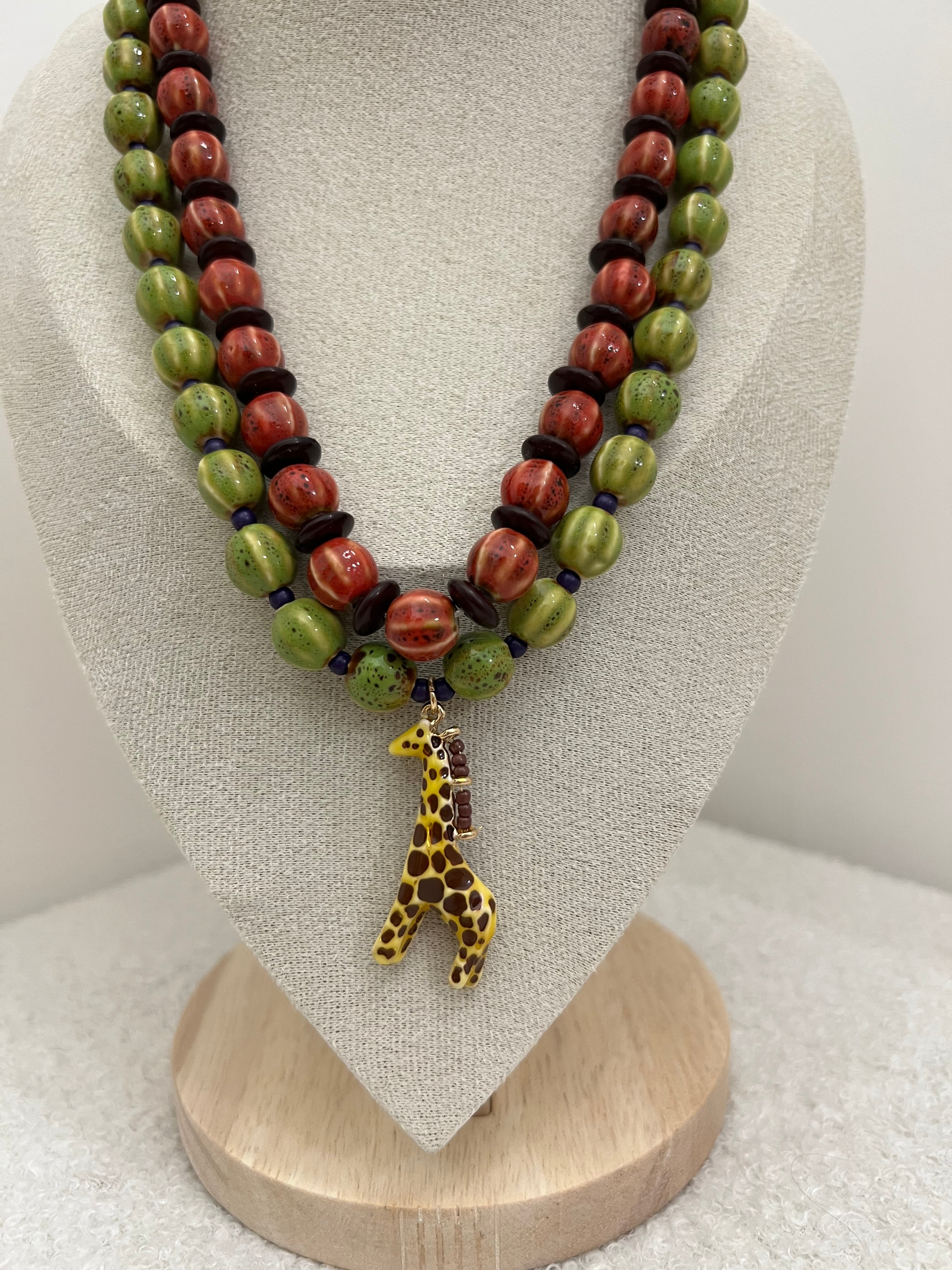 Set collana bohoo giraffa
