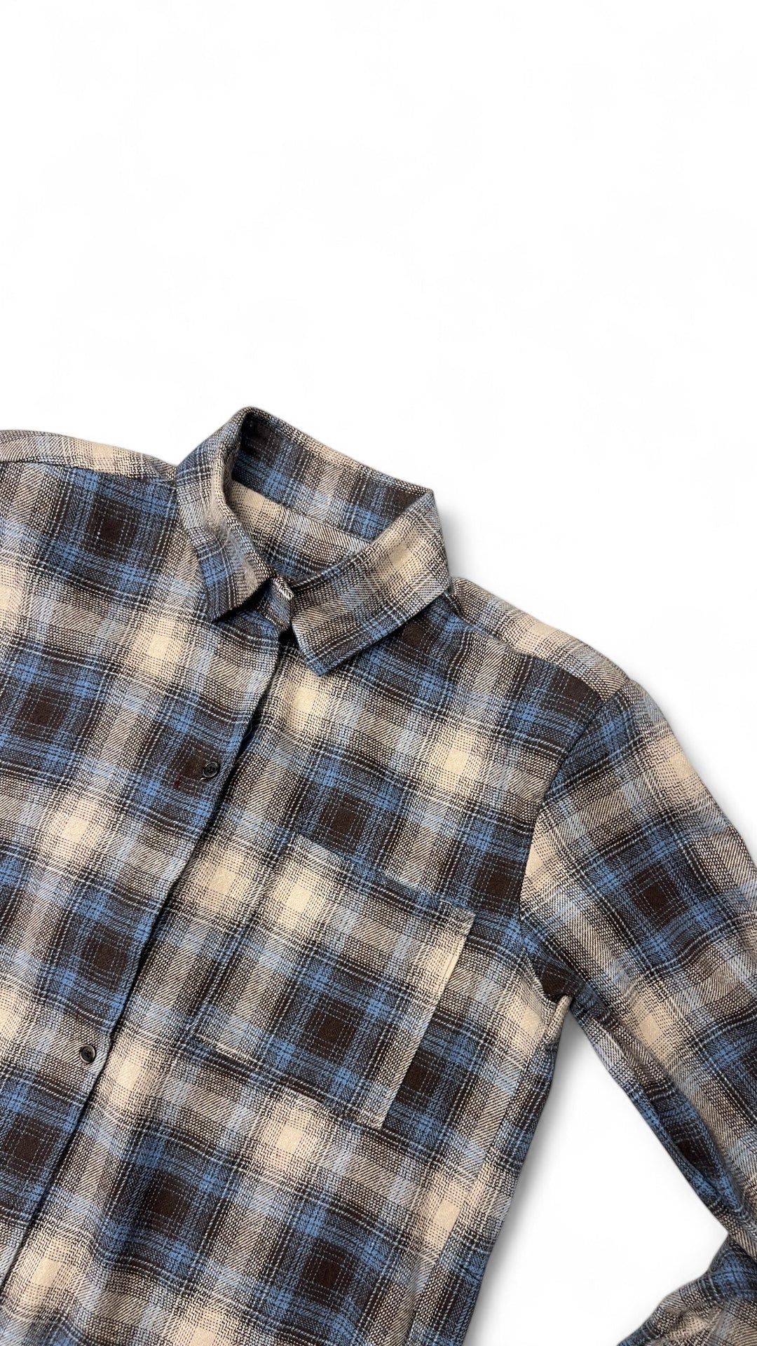 Camicia flanella blu