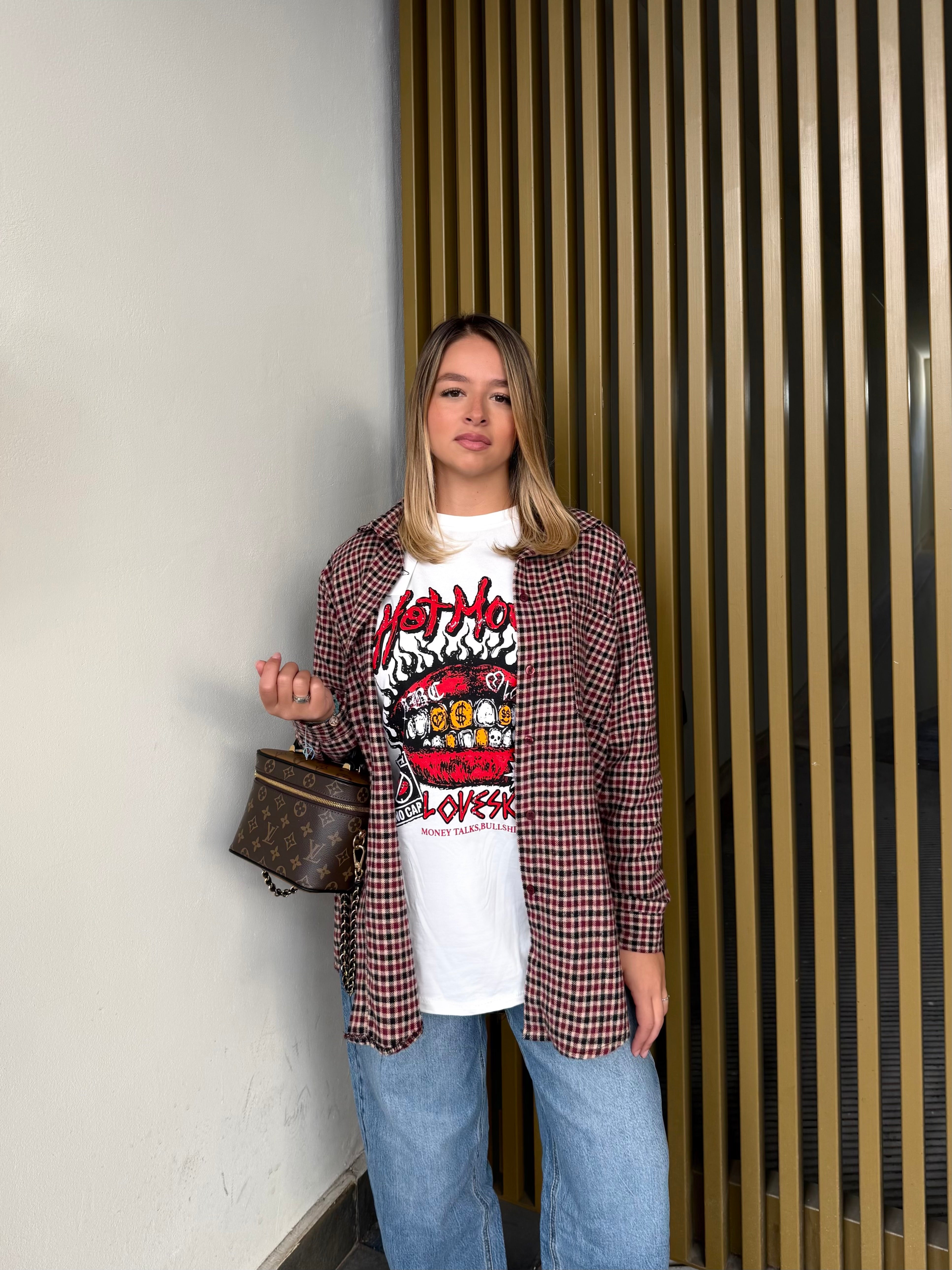 Camicia flanella rossa