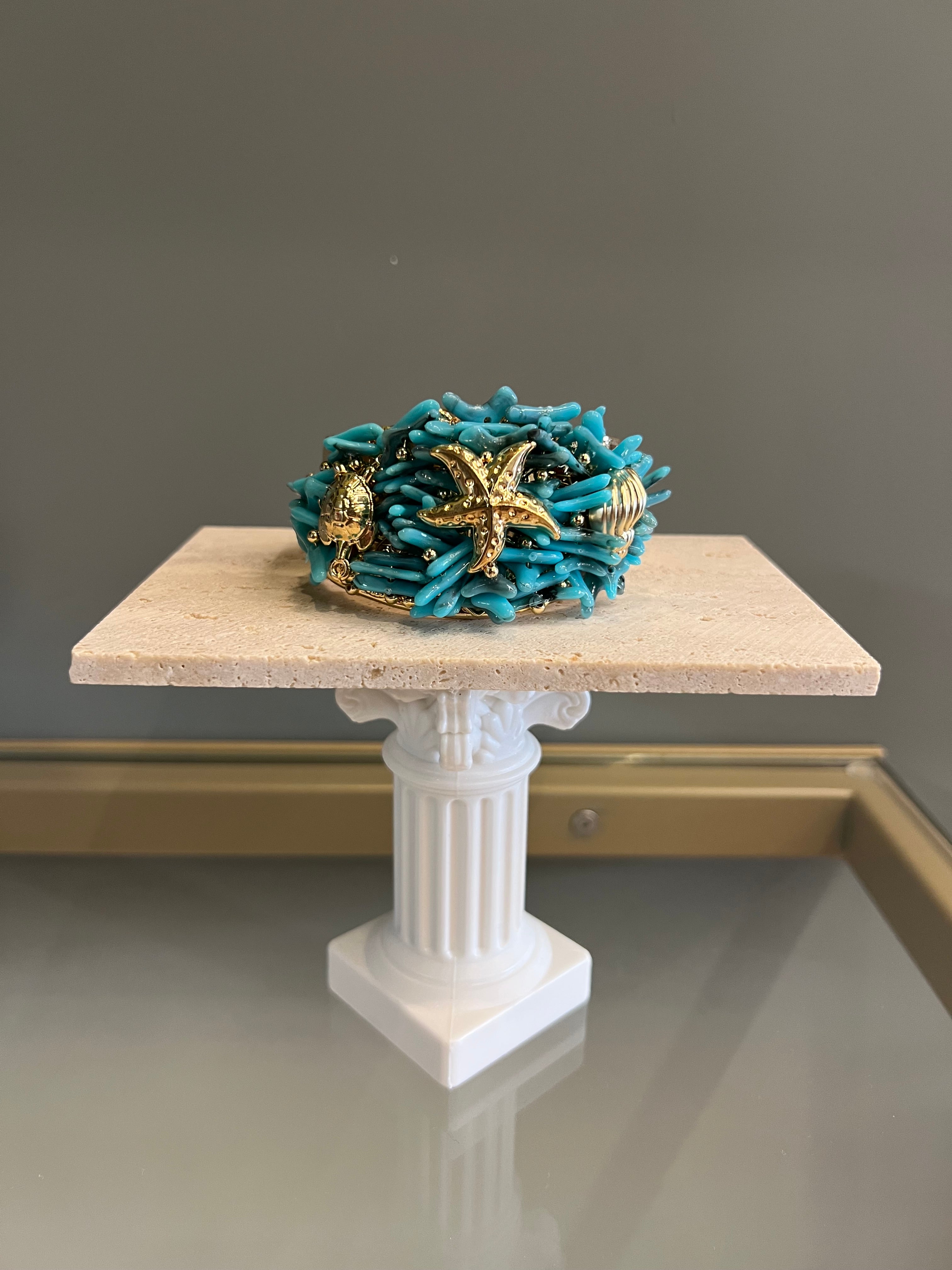 Bracciale corallo blu