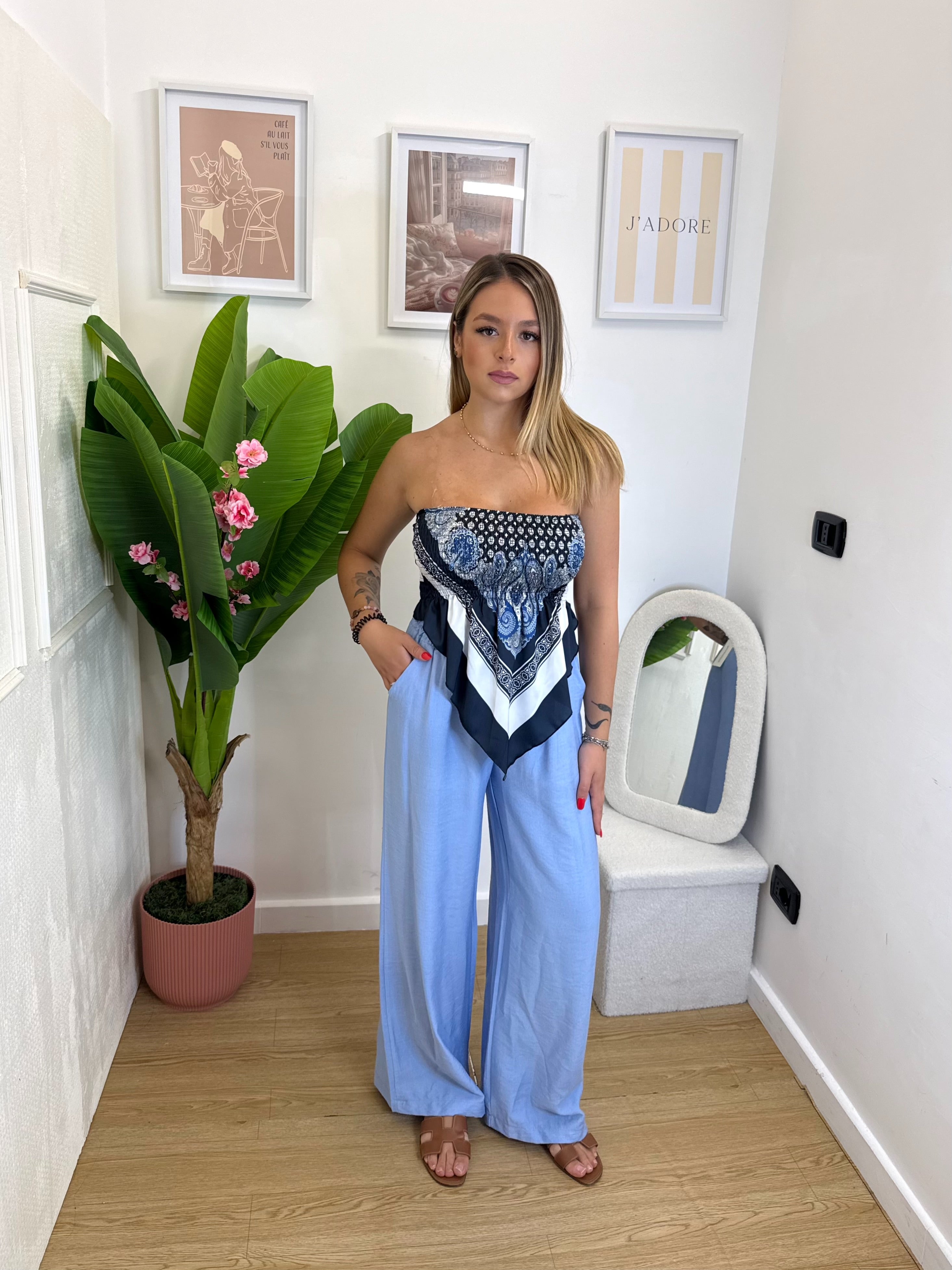 Pantalone easy fit