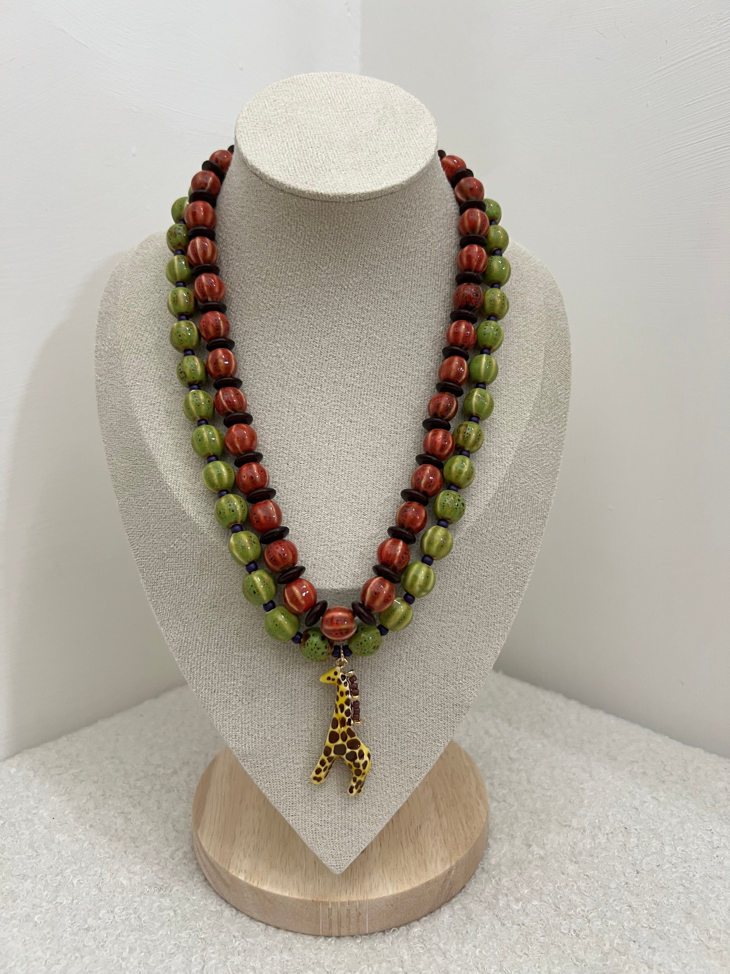 Set collana bohoo giraffa