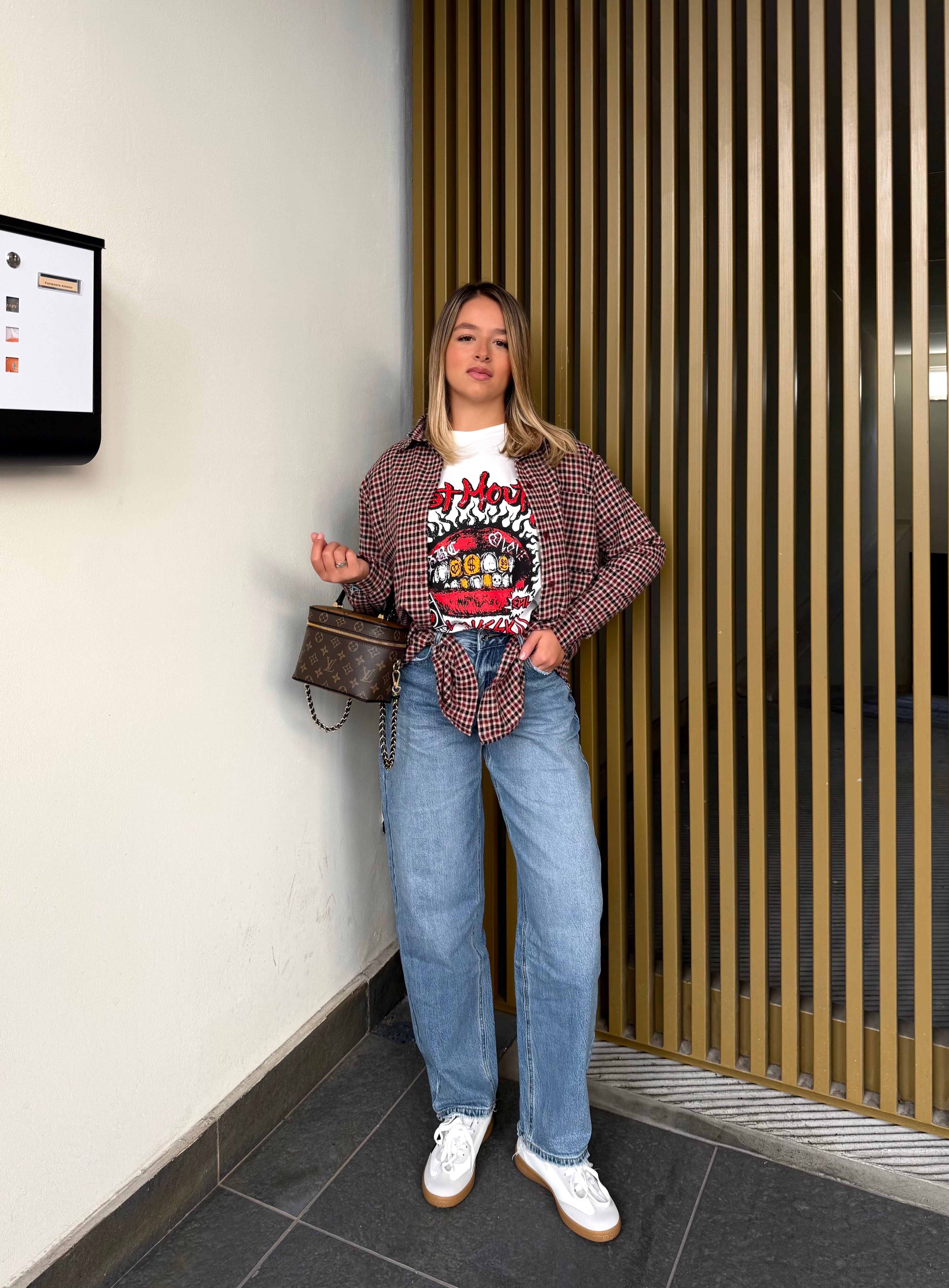 Camicia flanella rossa