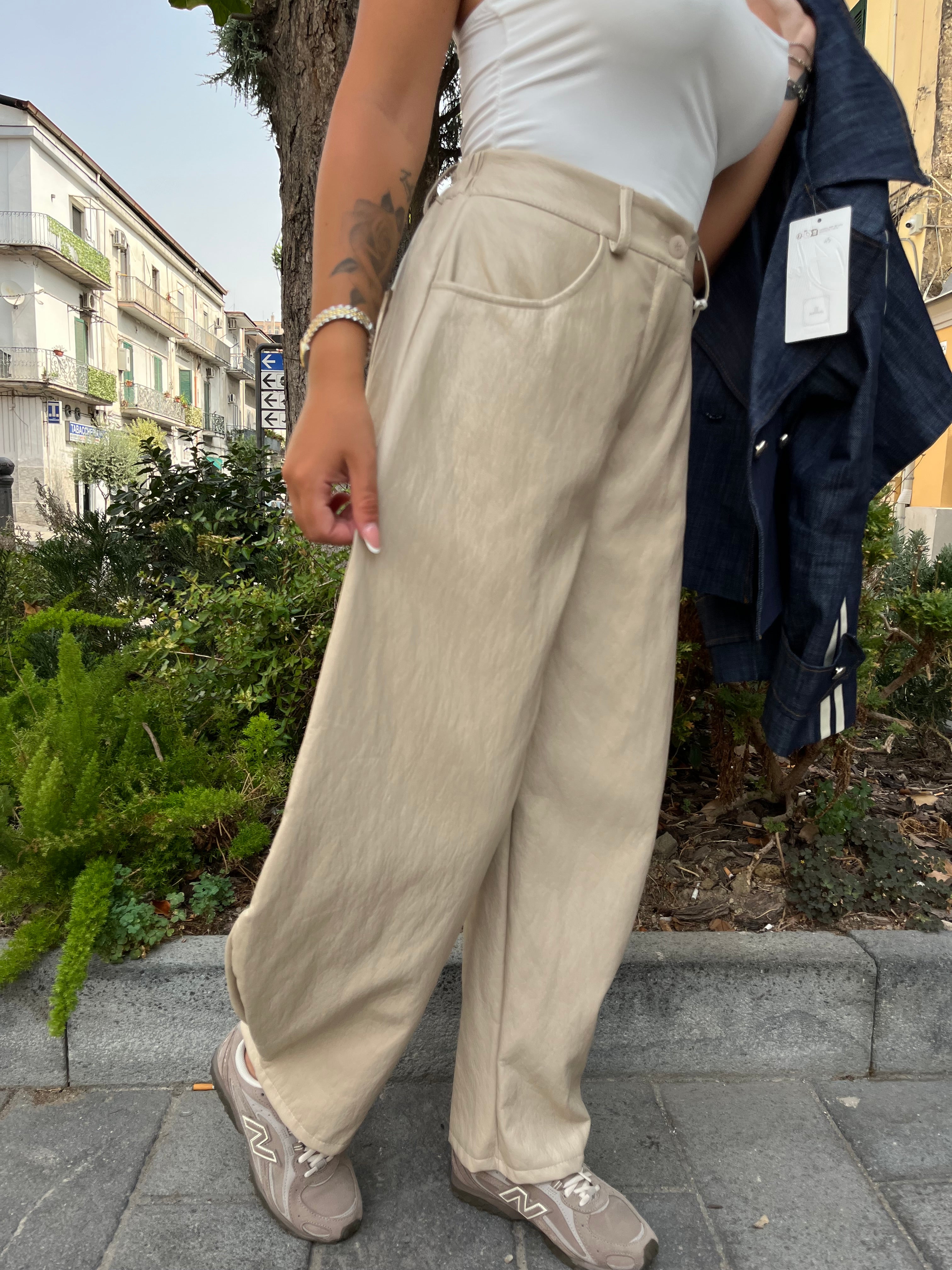 Pantalone eco pelle balloon ￼