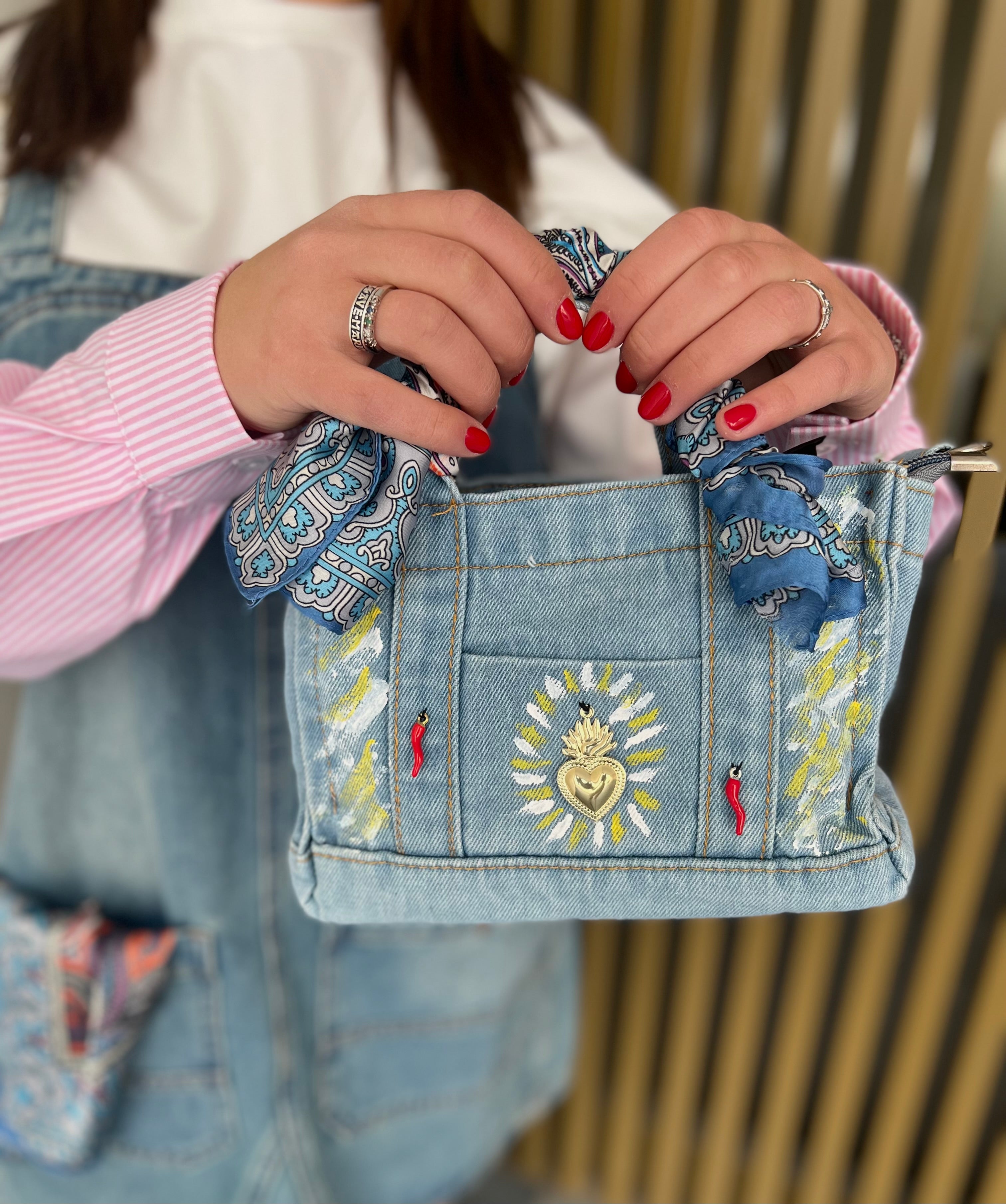 BORSA DENIM SACRUM G